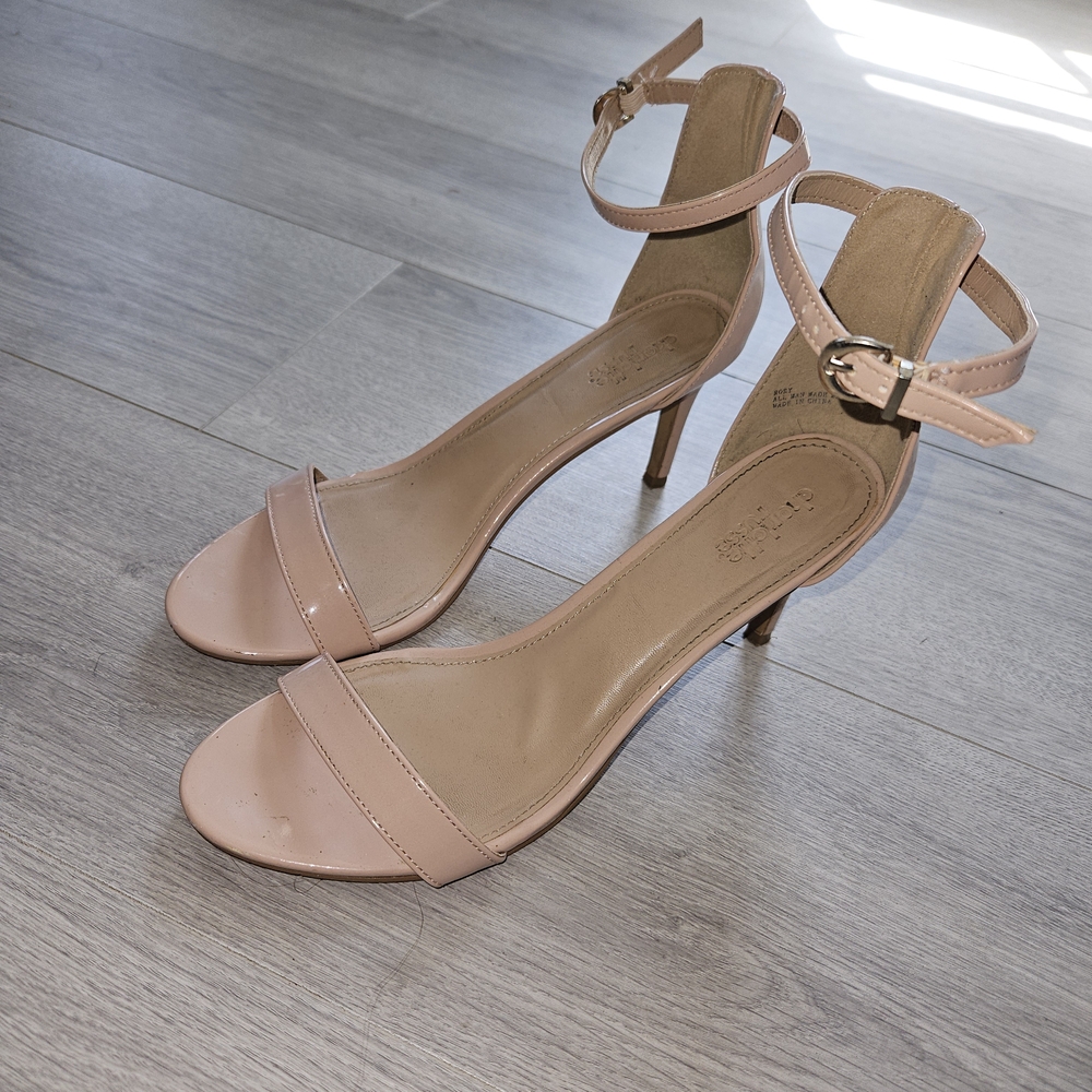 Charlotte Russe Blush Ankle Strap Heels